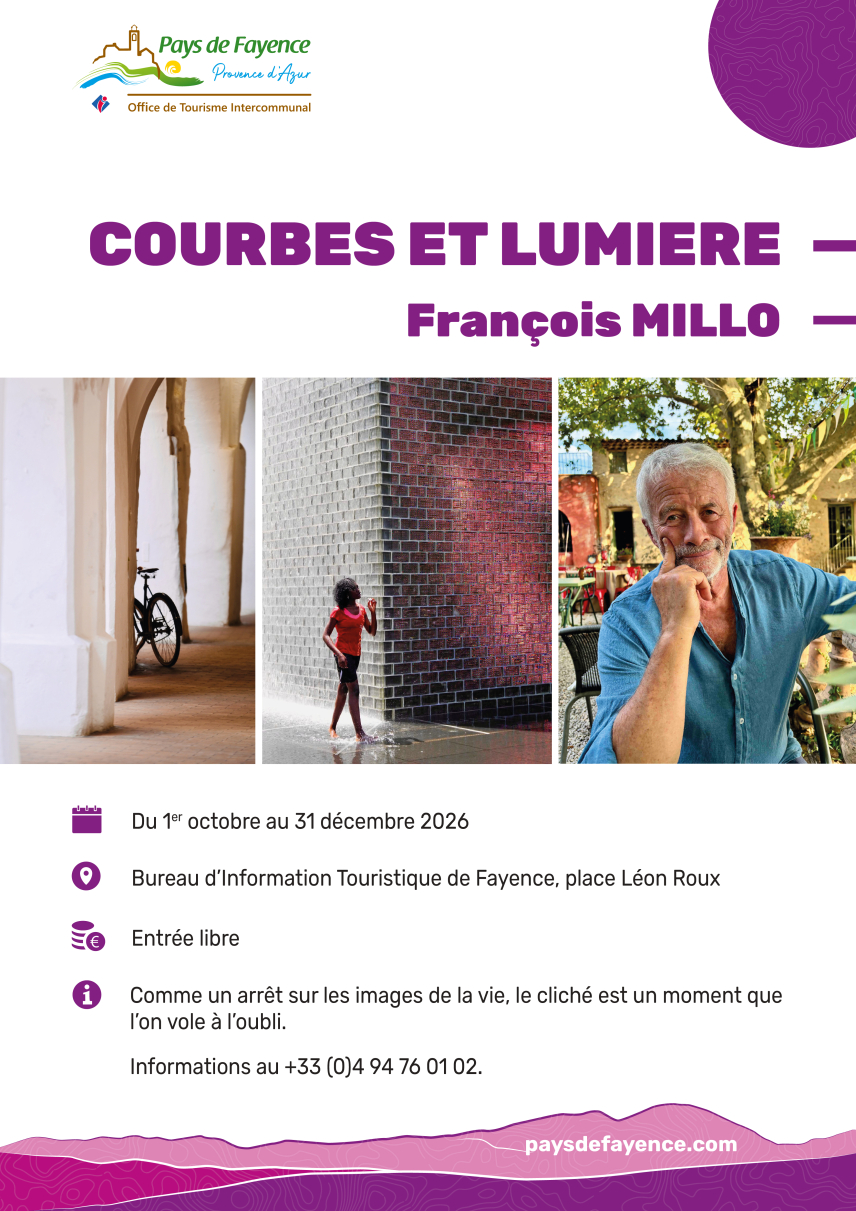 Exposition de photos Courbes et Lumière_Fayence