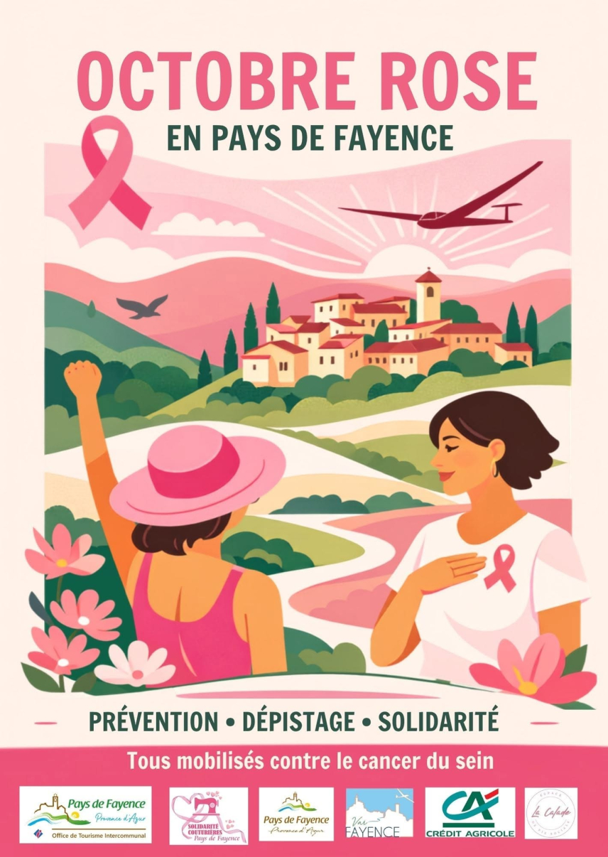 Octobre rose en Pays de Fayence_Fayence